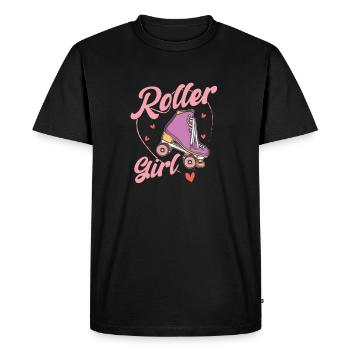 Patins à roulettes Running Rollers - T-shirt Premium bio Homme - noir - Devant - Nico (187cm)