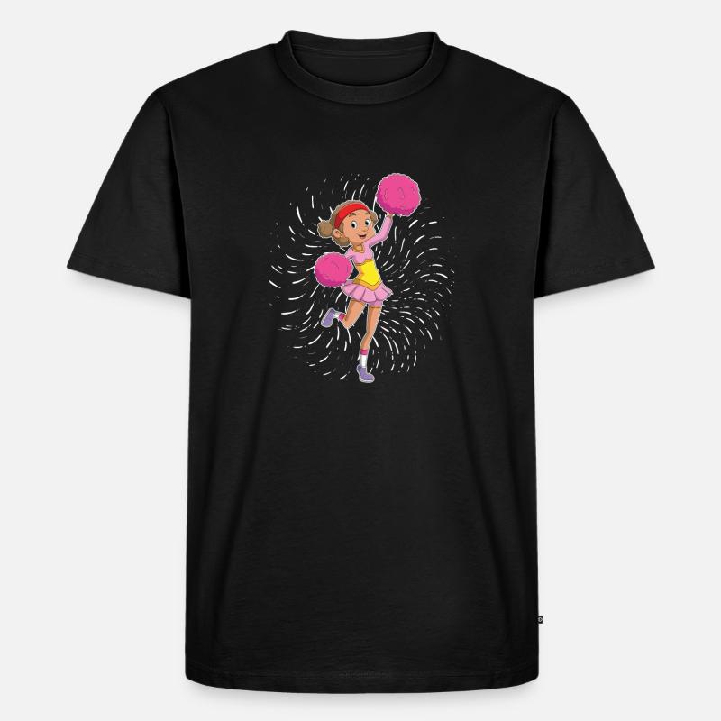 Cheerleading Cheerleader - Männer Premium Bio T-Shirt - Schwarz