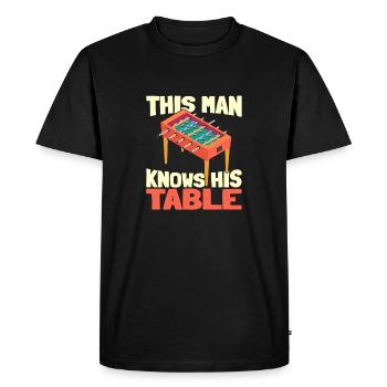 Baby-foot baby-foot Wuzzler - T-shirt Premium bio Homme - noir - Devant - Nico (187cm)