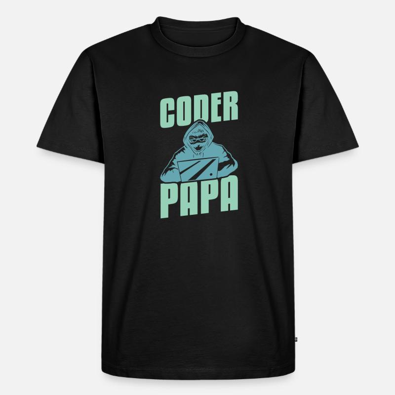 Programmierer Coder Software Entwickler - Männer Premium Bio T-Shirt - Schwarz