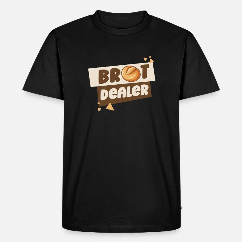 Bäcker Backen Konditor - Männer Premium Bio T-Shirt - Schwarz