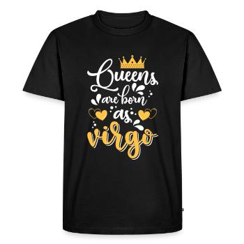 Virgo Astrology Earth September - Men's Premium Organic T-Shirt - black - Front - Nico (187cm)