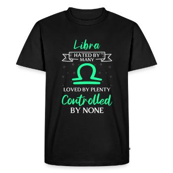 Birthday Zodiac Sign Superstition Star - Men's Premium Organic T-Shirt - black - Front - Nico (187cm)