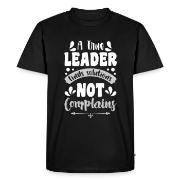 Boss Job Company Team - Men's Premium Organic T-Shirt - black - Front - Nico (187cm)