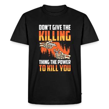 Discipline non-fumeur Ne fumez pas de dépendance - T-shirt Premium bio Homme - noir - Devant - Nico (187cm)