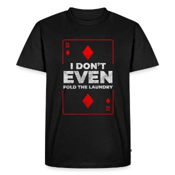Jeu de cartes Gambling Blackjack All In - T-shirt Premium bio Homme - noir - Devant - Nico (187cm)