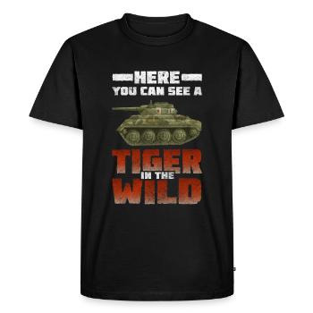 War Panzerkampfwagen Weapons Bundeswehr - Men's Premium Organic T-Shirt - black - Front - Nico (187cm)