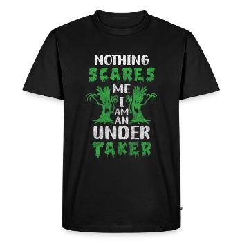 Vocation de cercueil funéraire de pompes funèbres - T-shirt Premium bio Homme - noir - Devant - Nico (187cm)