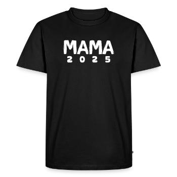 Maman 2025 - Naissance et maternité - T-shirt Premium bio Homme - noir - Devant - Nico (187cm)