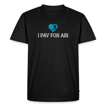 I Pay for air Scuba diving - Men's Premium Organic T-Shirt - black - Front - Nico (187cm)