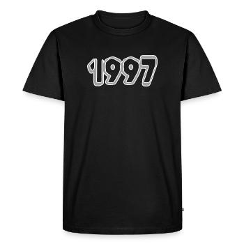 1997 - T-shirt Premium bio Homme - noir - Devant - Nico (187cm)