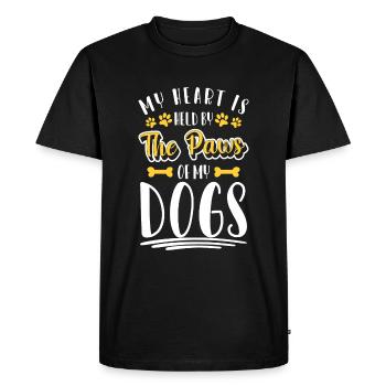 Dog Owner Paw Mistress Pet - Men's Premium Organic T-Shirt - black - Front - Nico (187cm)