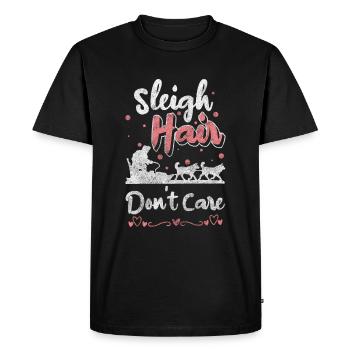 Sledding Snow Luge Holiday - Men's Premium Organic T-Shirt - black - Front - Nico (187cm)