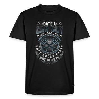 Tuner Show Workshop - Men's Premium Organic T-Shirt - black - Front - Nico (187cm)