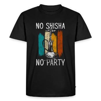 Shisha Steam Chilling Bubbling - Men's Premium Organic T-Shirt - black - Front - Nico (187cm)
