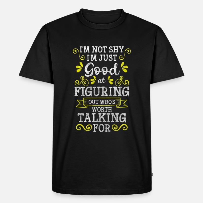 Lone wolves avoid socially thoughtful - Men's Premium Organic T-Shirt - black