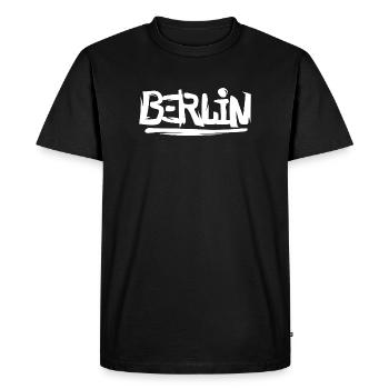 Berlin Graffiti - Stadt Liebe Brandenburg - T-shirt Premium bio Homme - noir - Devant - Nico (187cm)