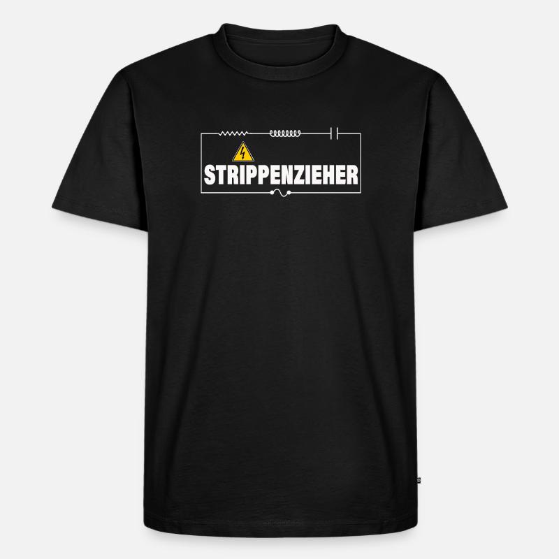 String-puller - Men's Premium Organic T-Shirt - black