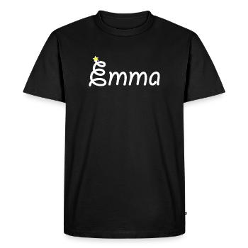 Emma - T-shirt Premium bio Homme - noir - Devant - Nico (187cm)