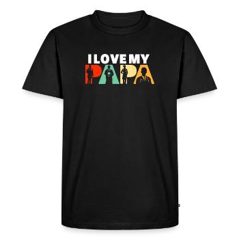 Art de silhouette professionnelle médicale Doctor Papa - T-shirt Premium bio Homme - noir - Devant - Nico (187cm)