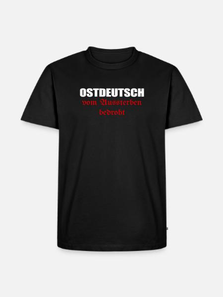 East Germans threatened with extinction - Men's Premium Organic T-Shirt - black