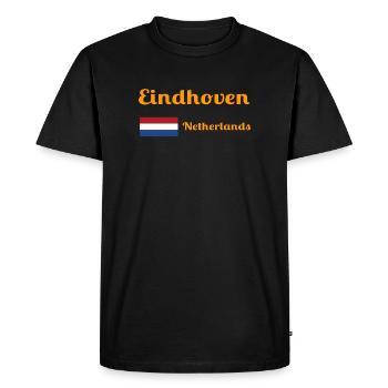 Eindhoven, Pays-Bas - Imprimés élégants - T-shirt Premium bio Homme - noir - Devant - Nico (187cm)