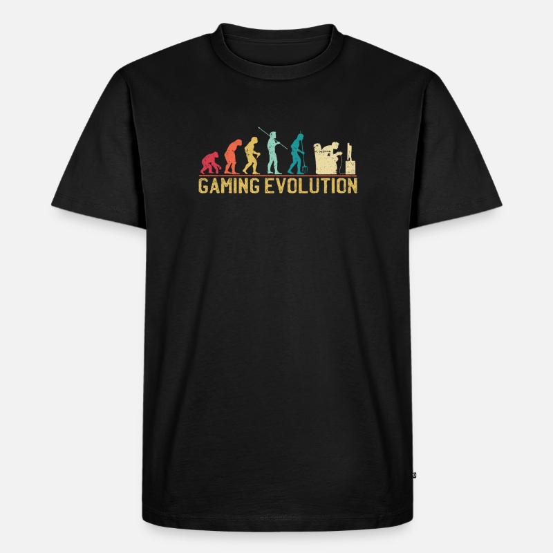 Illustrations de Gaming Evolution - T-shirt Premium bio Homme - noir