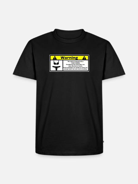 Automotive Warning - Men's Premium Organic T-Shirt - black