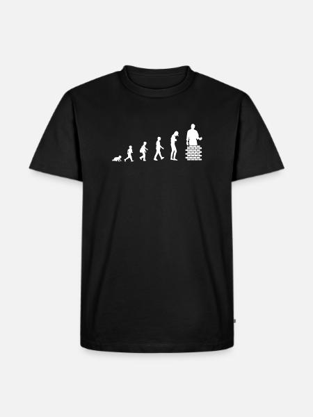 Évolution du bébé au maçon / métier - T-shirt Premium bio Homme - noir