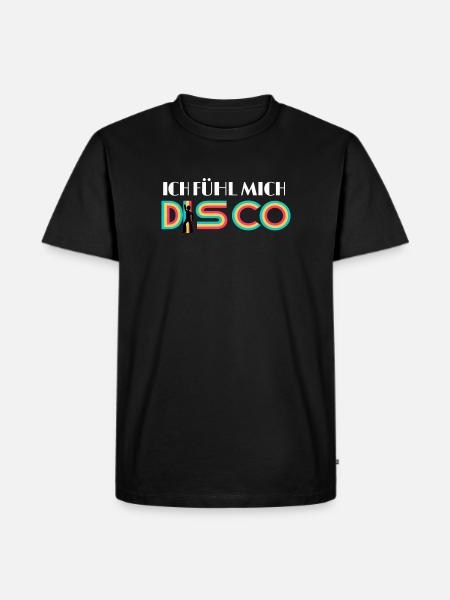 I FEEL DISCO, - Men's Premium Organic T-Shirt - black