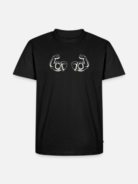 Biceps Fitness - Men's Premium Organic T-Shirt - black