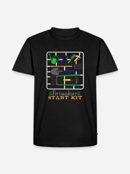 Permakultur Start Kit - Männer Premium Bio T-Shirt - Schwarz