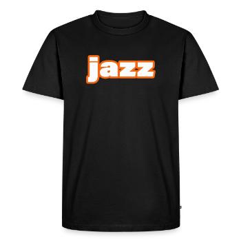 Jazz - Men's Premium Organic T-Shirt - black - Front - Nico (187cm)