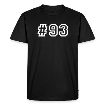 1993 Hashtag 93 - Men's Premium Organic T-Shirt - black - Front - Nico (187cm)