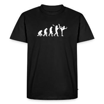 Évolution de la patineuse artistique masculine - T-shirt Premium bio Homme - noir - Devant - Nico (187cm)