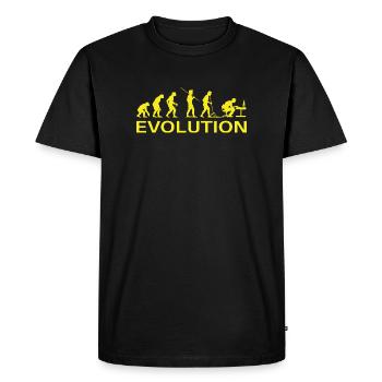 Gaming Evolution PC Jaune - T-shirt Premium bio Homme - noir - Devant - Nico (187cm)