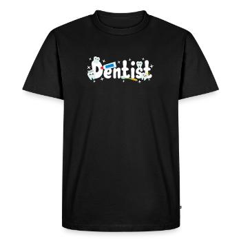 Dentiste Dentiste - T-shirt Premium bio Homme - noir - Devant - Nico (187cm)