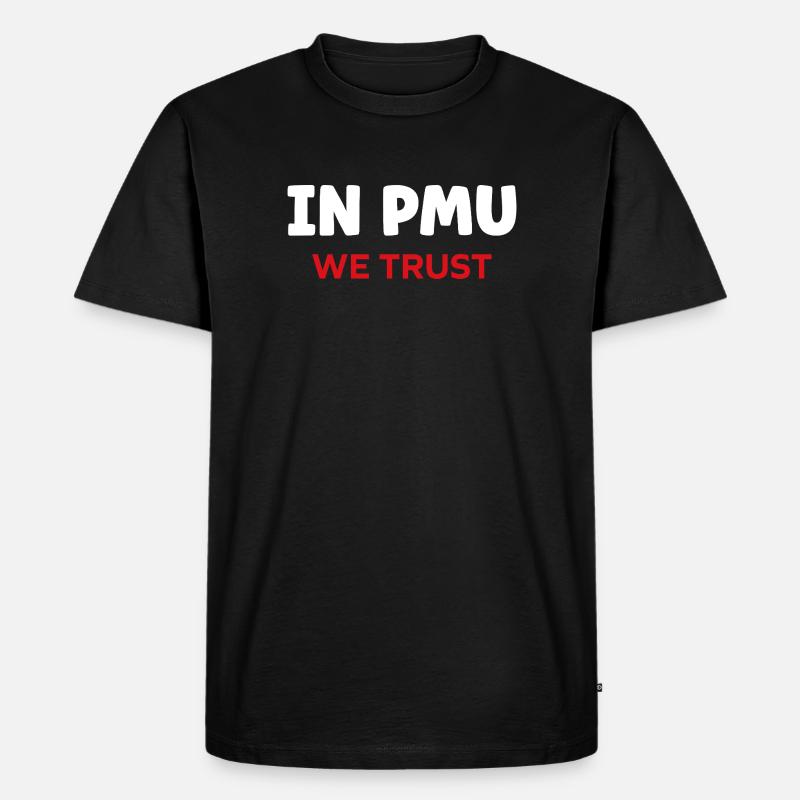 Pmu - Männer Premium Bio T-Shirt - Schwarz