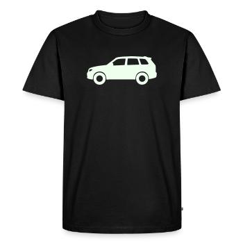 Pastel Car Silhouette - Men's Premium Organic T-Shirt - black - Front - Nico (187cm)