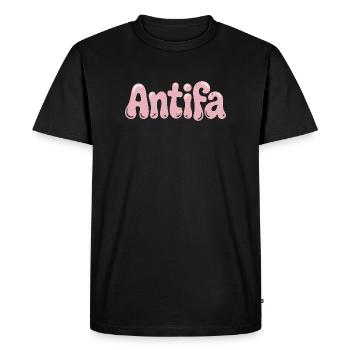 Antifa - Produits dérivés antifascistes - T-shirt Premium bio Homme - noir - Devant - Nico (187cm)
