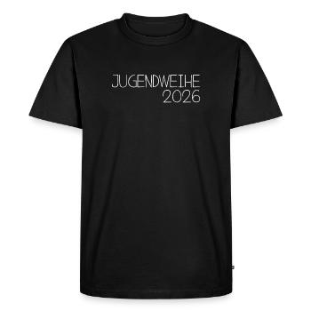 Youth Consecration 2026 - Men's Premium Organic T-Shirt - black - Front - Nico (187cm)