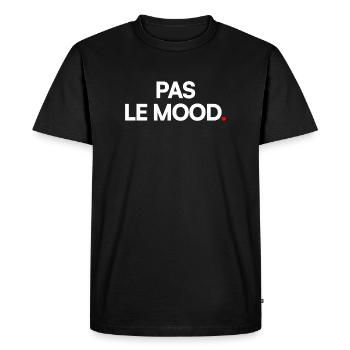 Pas le mood - T-shirt Premium bio Homme - noir - Devant - Nico (187cm)