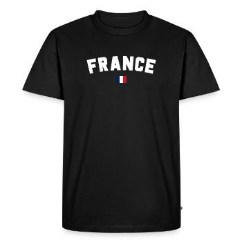 France - Men's Premium Organic T-Shirt - black - Front - Nico (187cm)