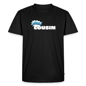 Cool Cousin Statement Design for Cousin - Men's Premium Organic T-Shirt - black - Front - Nico (187cm)