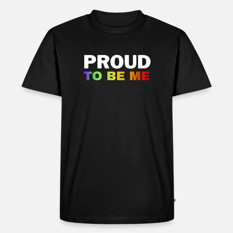 Lebendiges Pride-Empowerment-Design - Männer Premium Bio T-Shirt - Schwarz