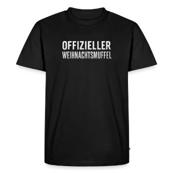 Official Christmas grouch - Men's Premium Organic T-Shirt - black - Front - Nico (187cm)