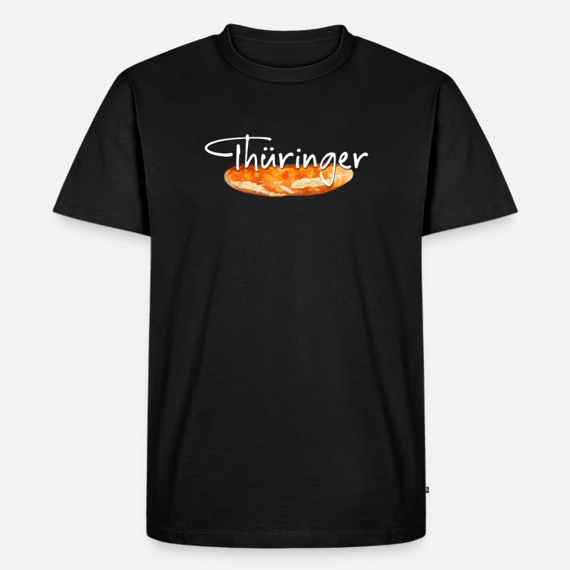 Thüringer Bratwurst - Männer Premium Bio T-Shirt - Schwarz