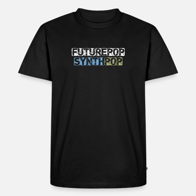 Futurepop Synthpop - Men's Premium Organic T-Shirt - black