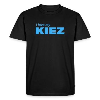 J’ADORE MON KIEZ - T-shirt Premium bio Homme - noir - Devant - Nico (187cm)