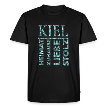 Kiel Schleswig-Holstein North German Homeland Shirt - Men's Premium Organic T-Shirt - black - Front - Nico (187cm)